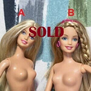 Vtg Barbie Dolls Mattel 1999 Nude Pretty Face Fashion Dolls Y2K Style 11.5 Inche